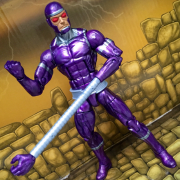 Super Hero Purple Machine Man