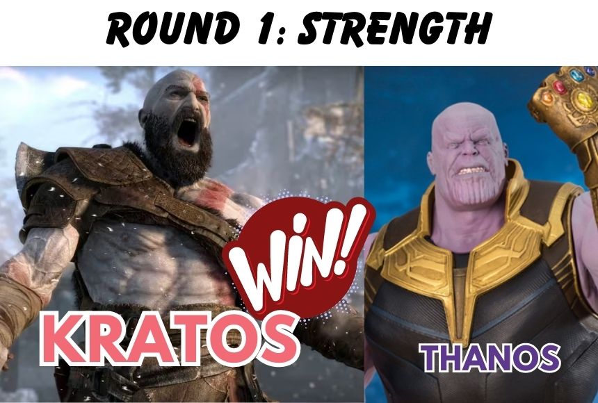 Kratos VS Thanos Round 1: Strength