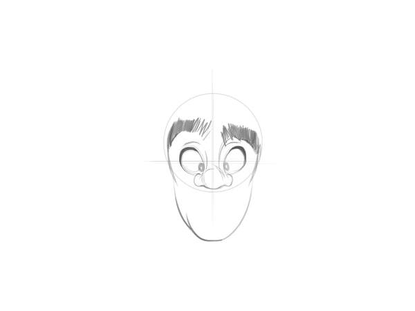 Step 3: Draw the nose